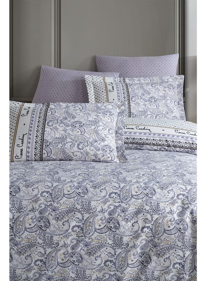 pierre cardin طقم غطاء لحاف رانفورس مزدوج إتنيك إنديغو - Image 3